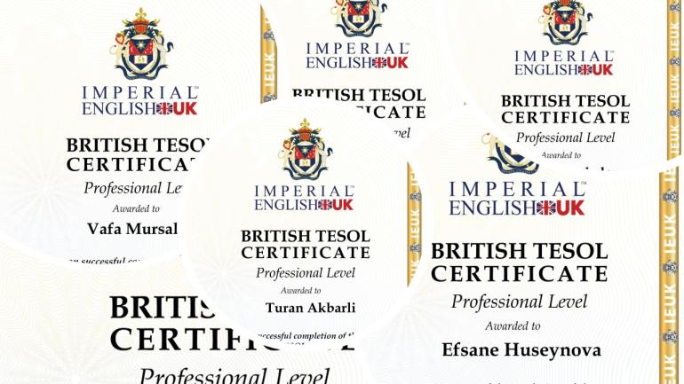 " TESOL " təlimi – 3 müdavimləri